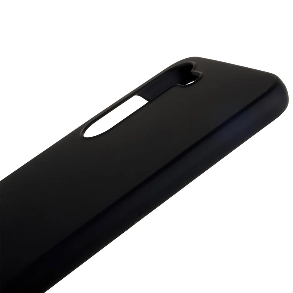 For Samsung Galaxy S23+ Hard Plastic Rubberized Glossy Phone Back Case Anti-fall Cellphone Cover - Black - 7