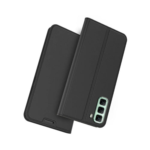 For Infinix Hot 60 Pro+ 4G Case PU Leather Phone Cover with Card Holder Stand - Black - 1