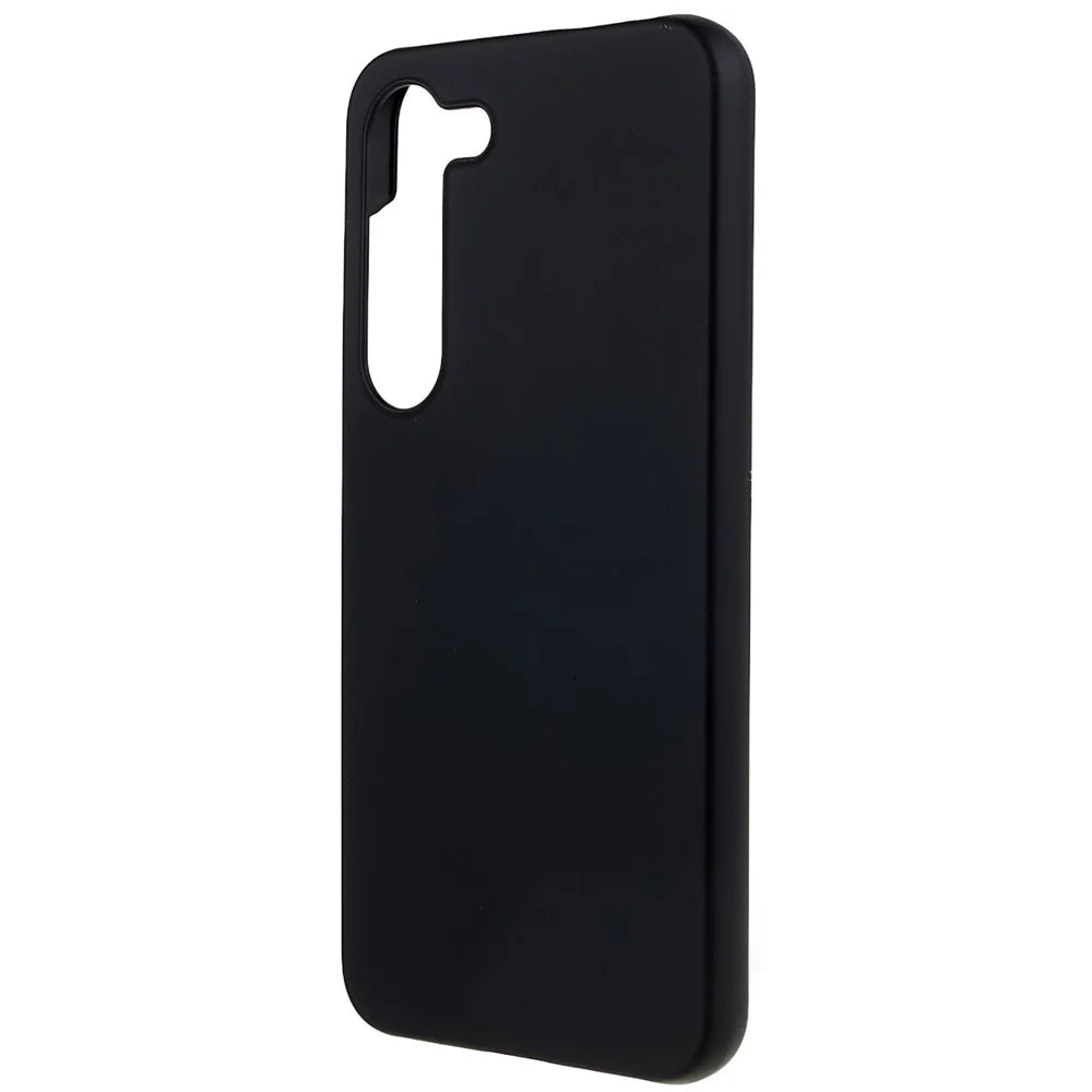For Samsung Galaxy S23 Hard Plastic Rubberized Glossy Phone Case Back Protector Cellphone Cover - Black - 2