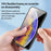For iPhone 17 Pro Max Case Butterfly Pattern TPU + Tempered Glass Protective Phone Cover - Colorful Butterfly - 5