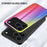 For iPhone 17 Pro Case Tempered Glass Shockproof Phone Cover - Black Fiber - 5