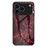 For iPhone 17 Pro Case Marble Pattern Tempered Glass+PC+TPU Protective Phone Cover - Blood Red Marble - 1