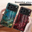 For iPhone 17 Pro Case Marble Pattern Tempered Glass+PC+TPU Protective Phone Cover - Blood Red Marble - 6
