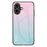 For iPhone 17 Case Anti-Scratch Tempered Glass + PC + TPU Phone Cover - Gradient Pink Blue - 1