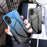 For iPhone 17 Case Anti-Scratch Tempered Glass + PC + TPU Phone Cover - Gradient Pink Blue - 6