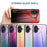 For iPhone 17 Case Anti-Scratch Tempered Glass + PC + TPU Phone Cover - Gradient Pink Blue - 7