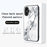 For iPhone 17 Case Marble Pattern Tempered Glass + PC + TPU Protective Phone Cover - White Marble - 7