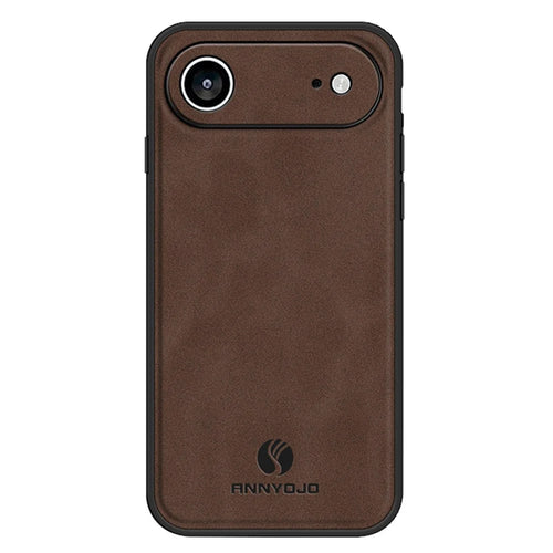 ANNYOJO For iPhone Air Case PU Leather + PC + TPU Anti Drop Phone Back Cover - Coffee - 1