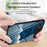 For iPhone Air Case Starry Sky Pattern Tempered Glass Phone Cover - Color Starry Sky - 4