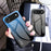 For iPhone Air Case Anti-Scratch Tempered Glass + PC + TPU Phone Cover - Gradient Pink Blue - 6