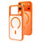For iPhone 17 Pro Max Magnetic Case Skin-Feel Rubberized PC + TPU Phone Cover Compatible with MagSafe - Orange - 1