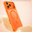 For iPhone 17 Pro Max Magnetic Case Skin-Feel Rubberized PC + TPU Phone Cover Compatible with MagSafe - Orange - 5