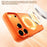 For iPhone 17 Pro Max Magnetic Case Skin-Feel Rubberized PC + TPU Phone Cover Compatible with MagSafe - Orange - 7