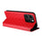 For Realme 15T 5G Case Wallet Rhombus Imprinted Leather Phone Cover - Red - 5
