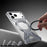 For iPhone 17 Pro Max Bumper Case Compatible with MagSafe Rotating Kickstand Metal Phone Cover - Grey - 4
