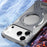 For iPhone 17 Pro Max Bumper Case Compatible with MagSafe Rotating Kickstand Metal Phone Cover - Grey - 5