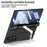 GKK For Samsung Galaxy Z Fold7 5G Case Magnetic Hinge Hard PC Phone Case with Hand Strap / Tempered Glass Film - Carbon Fiber Texture - 2