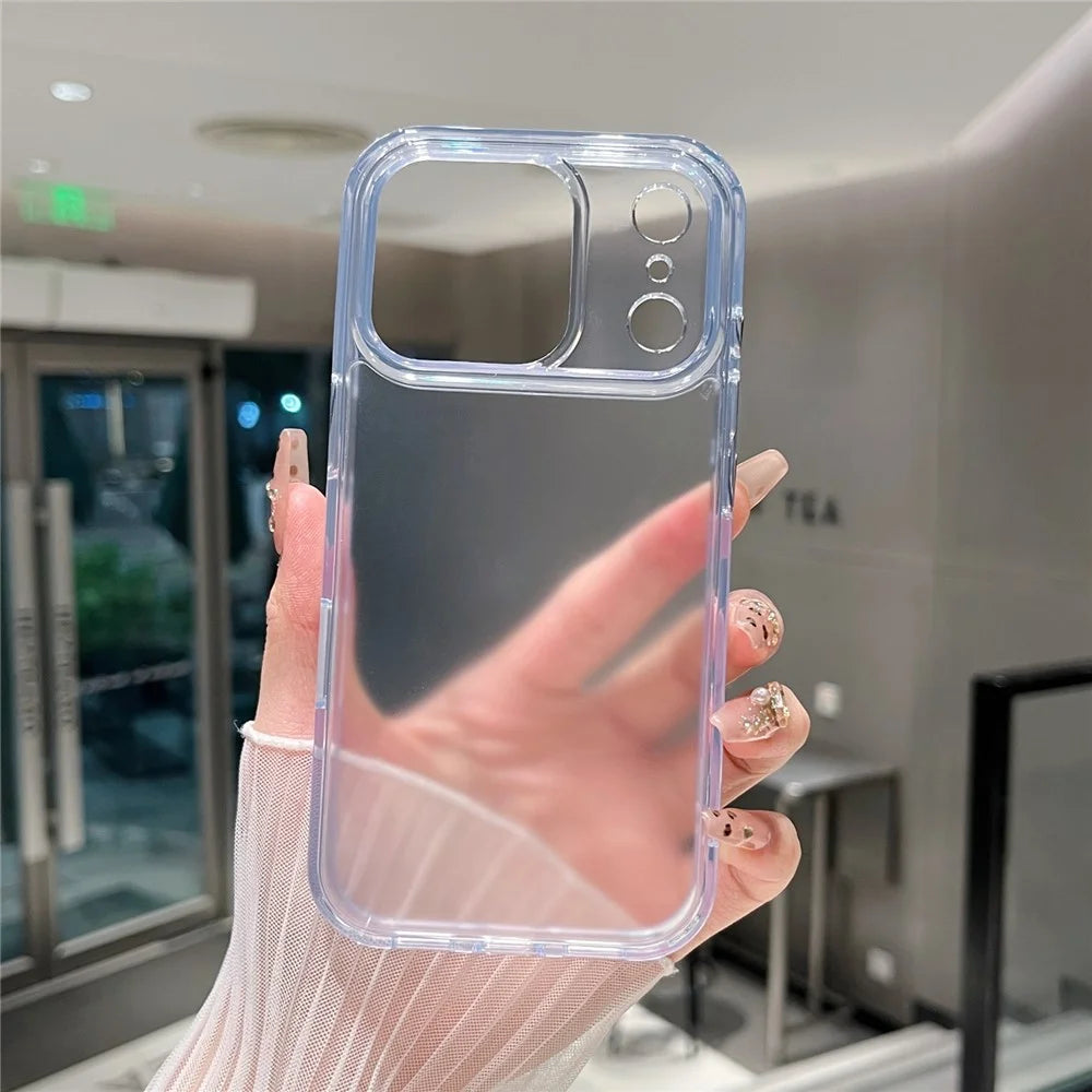 For iPhone 17 Pro Clear Case Shockproof PC + TPU Matte Phone Cover - 5