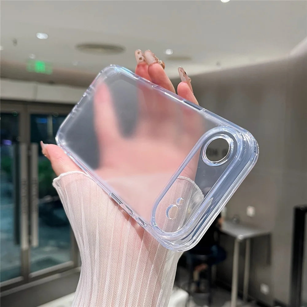 For iPhone Air Clear Case Shockproof PC + TPU Matte Phone Cover - 2