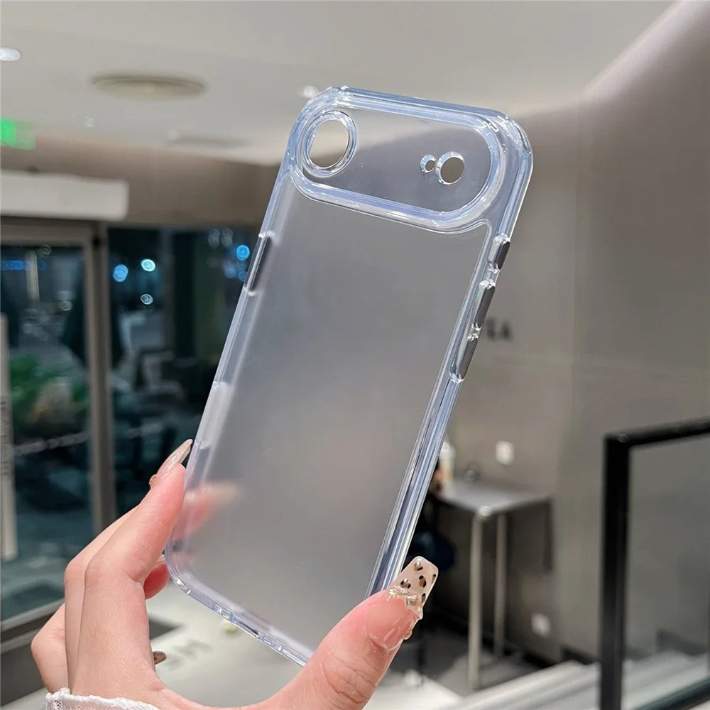For iPhone Air Clear Case Shockproof PC + TPU Matte Phone Cover - 3