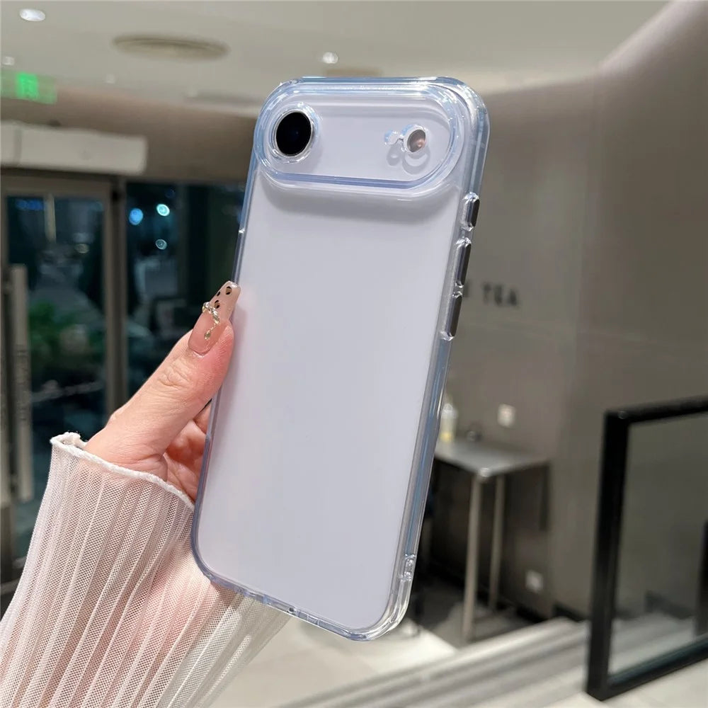 For iPhone Air Clear Case Shockproof PC + TPU Matte Phone Cover - 6