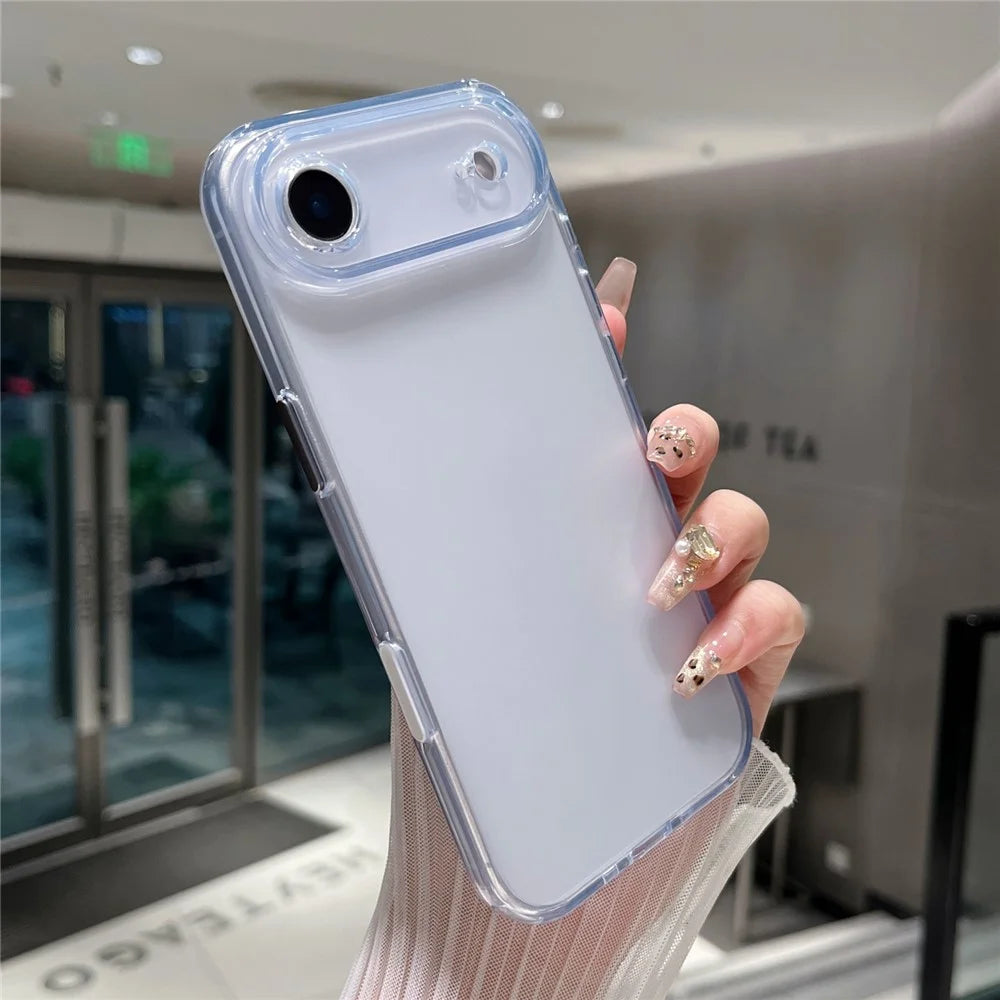 For iPhone Air Clear Case Shockproof PC + TPU Matte Phone Cover - 7