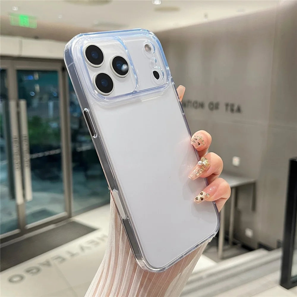 For iPhone 17 Pro Max Clear Case PC + TPU Shockproof Phone Cover - 3