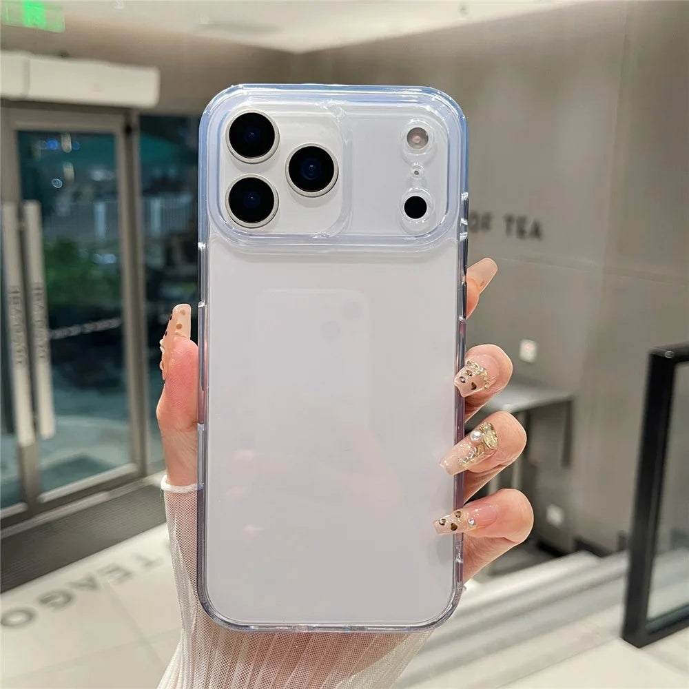 For iPhone 17 Pro Max Clear Case PC + TPU Shockproof Phone Cover - 4