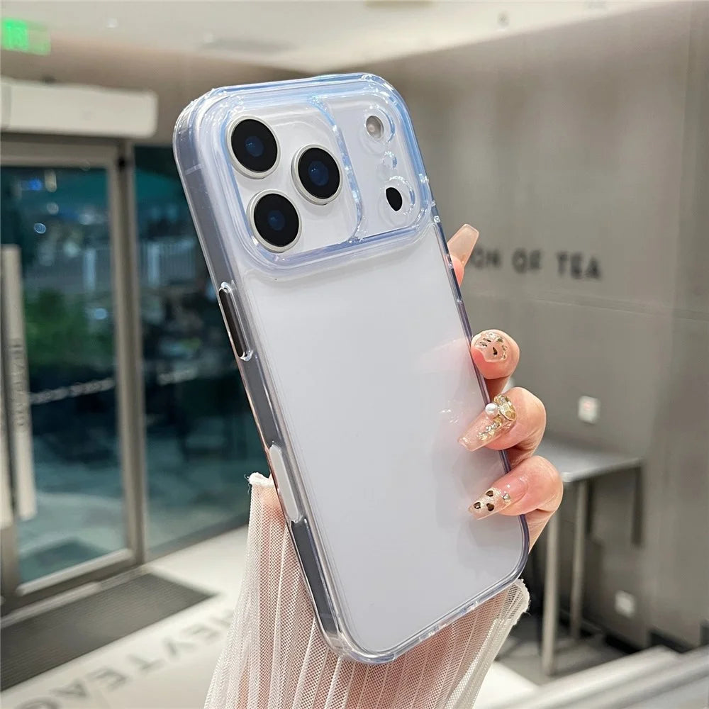 For iPhone 17 Pro Clear Case PC + TPU Shockproof Phone Cover - 3