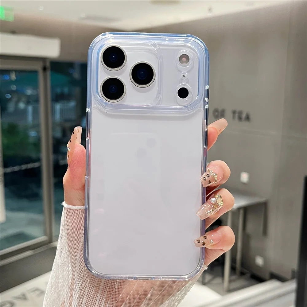 For iPhone 17 Pro Clear Case PC + TPU Shockproof Phone Cover - 4
