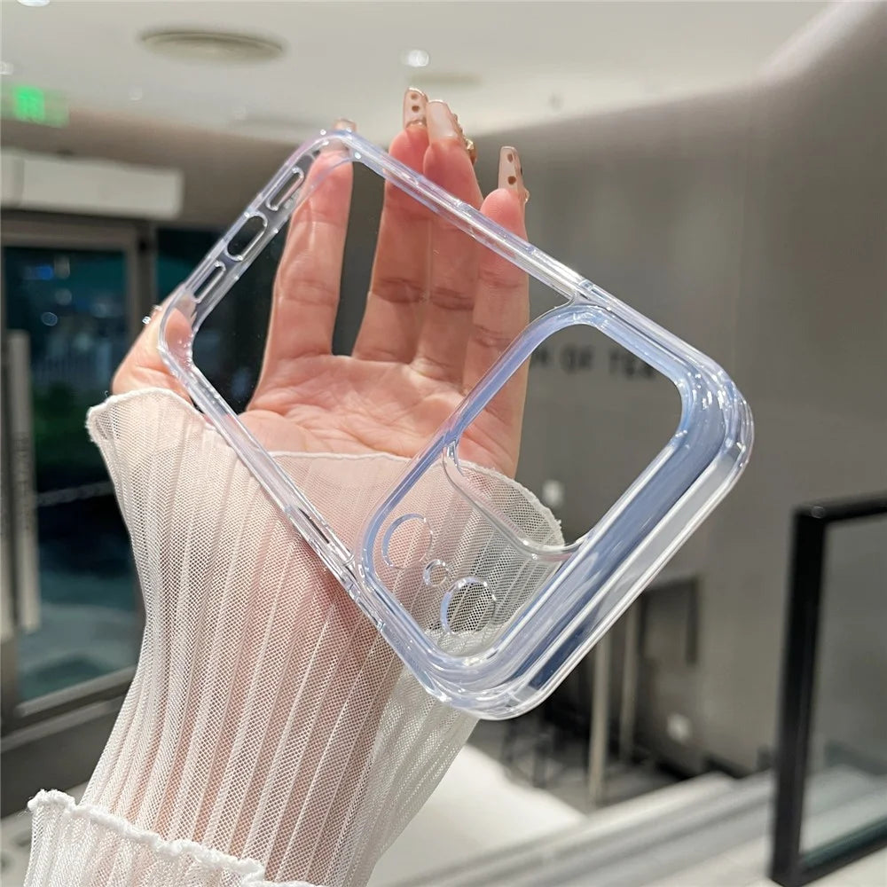 For iPhone 17 Pro Clear Case PC + TPU Shockproof Phone Cover - 5