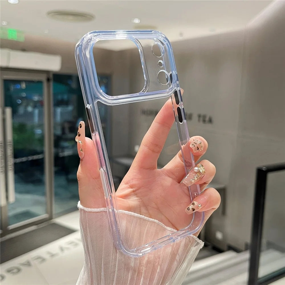 For iPhone 17 Pro Clear Case PC + TPU Shockproof Phone Cover - 6
