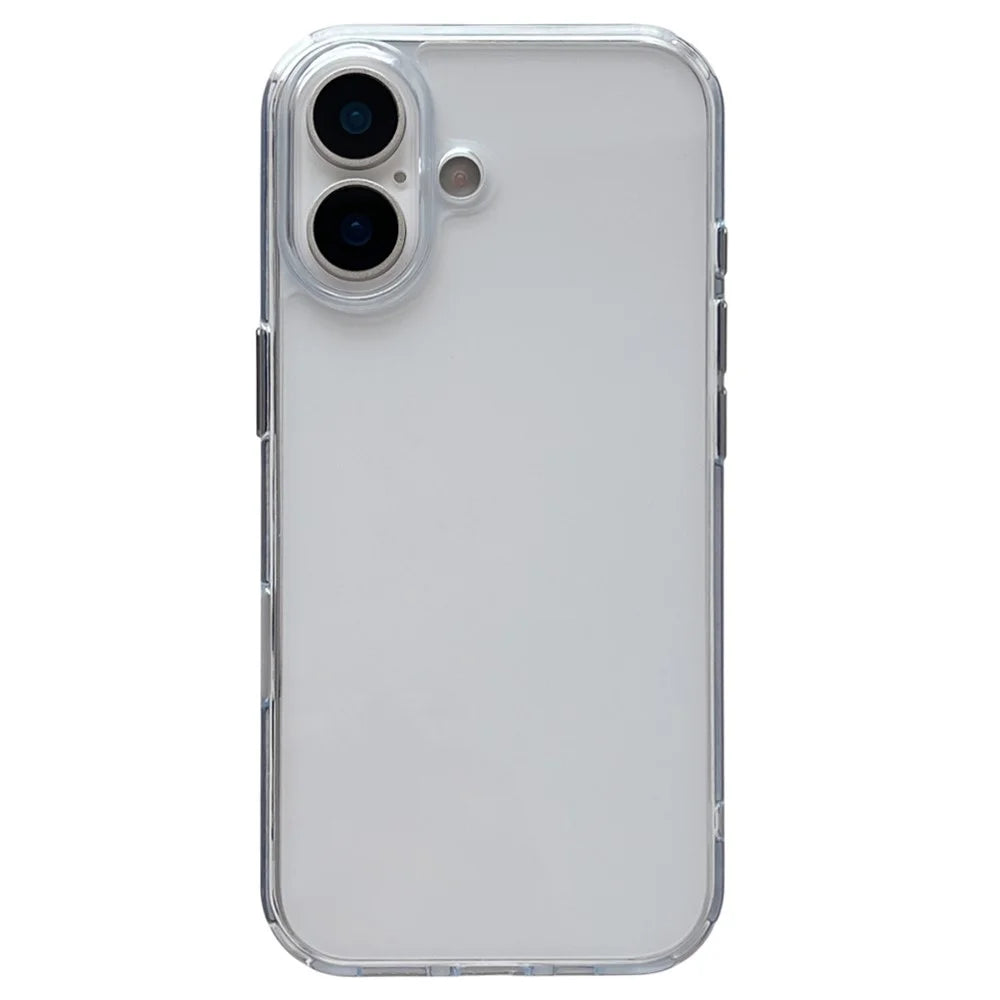 For iPhone 17 Clear Case PC + TPU Shockproof Phone Cover - 1