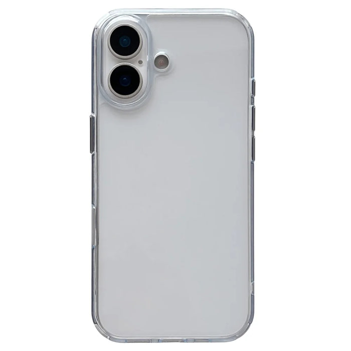 For iPhone 17 Clear Case PC + TPU Shockproof Phone Cover - 1
