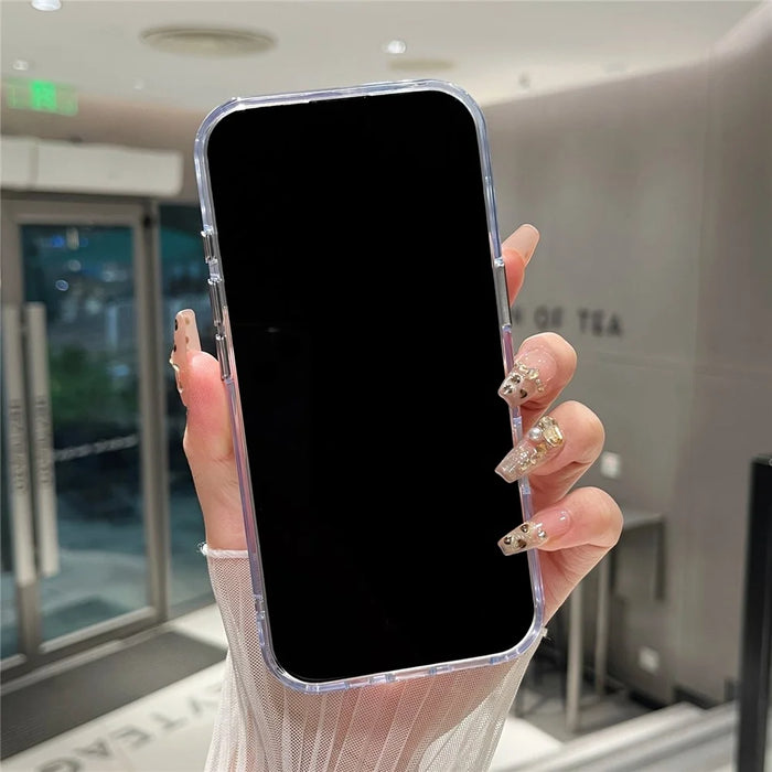For iPhone 17 Clear Case PC + TPU Shockproof Phone Cover - 3