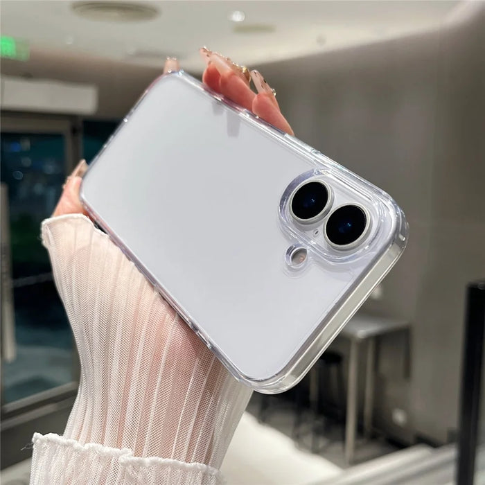 For iPhone 17 Clear Case PC + TPU Shockproof Phone Cover - 4