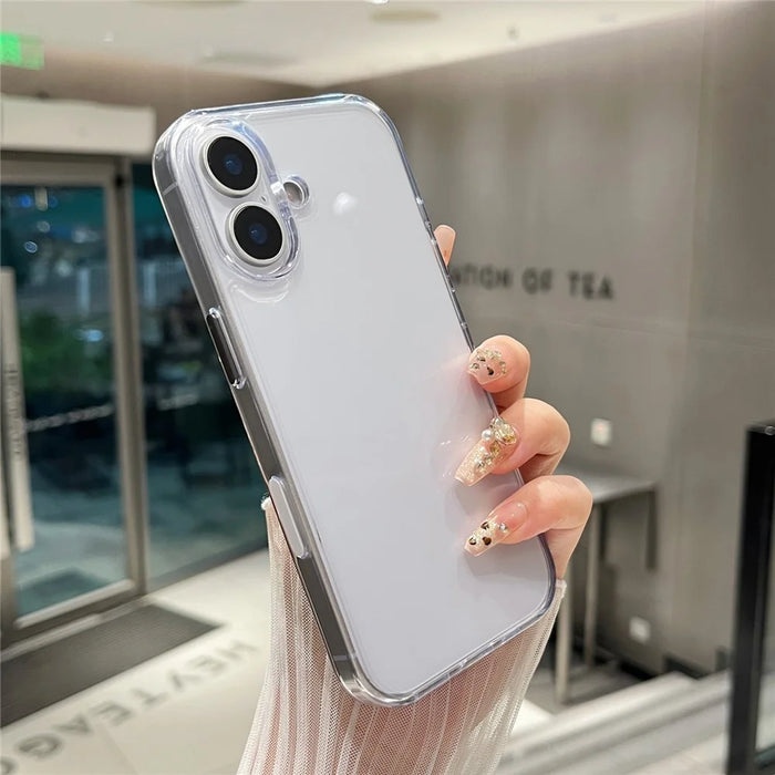 For iPhone 17 Clear Case PC + TPU Shockproof Phone Cover - 6