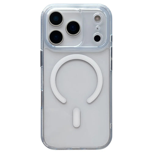 For iPhone 17 Pro Magnetic Clear Case PC +TPU Hybrid Phone Cover Compatible with MagSafe - 1