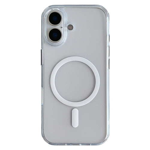 For iPhone 17 Magnetic Case Matte Clear Phone Cover Compatible with MagSafe - 1