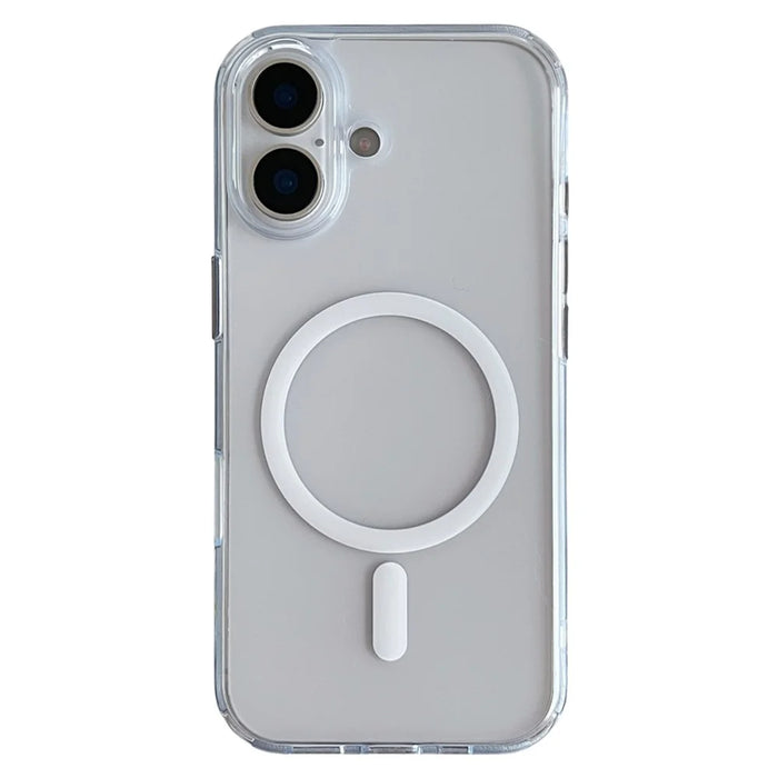 For iPhone 17 Magnetic Case Matte Clear Phone Cover Compatible with MagSafe - 1