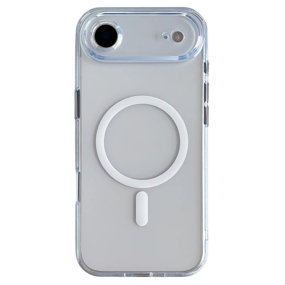 For iPhone Air Magnetic Case Matte Clear Phone Cover Compatible with MagSafe - 1