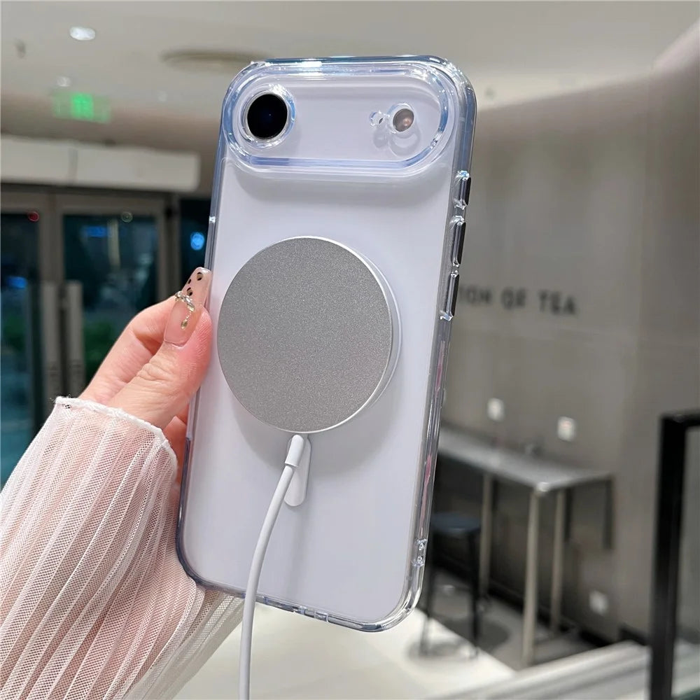 For iPhone Air Magnetic Case Matte Clear Phone Cover Compatible with MagSafe - 2
