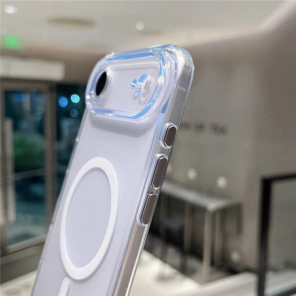 For iPhone Air Magnetic Case Matte Clear Phone Cover Compatible with MagSafe - 4