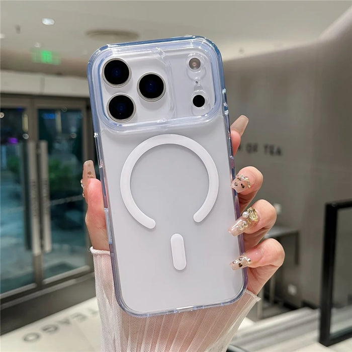For iPhone 17 Pro Magnetic Case Matte Clear Phone Cover Compatible with MagSafe - 2