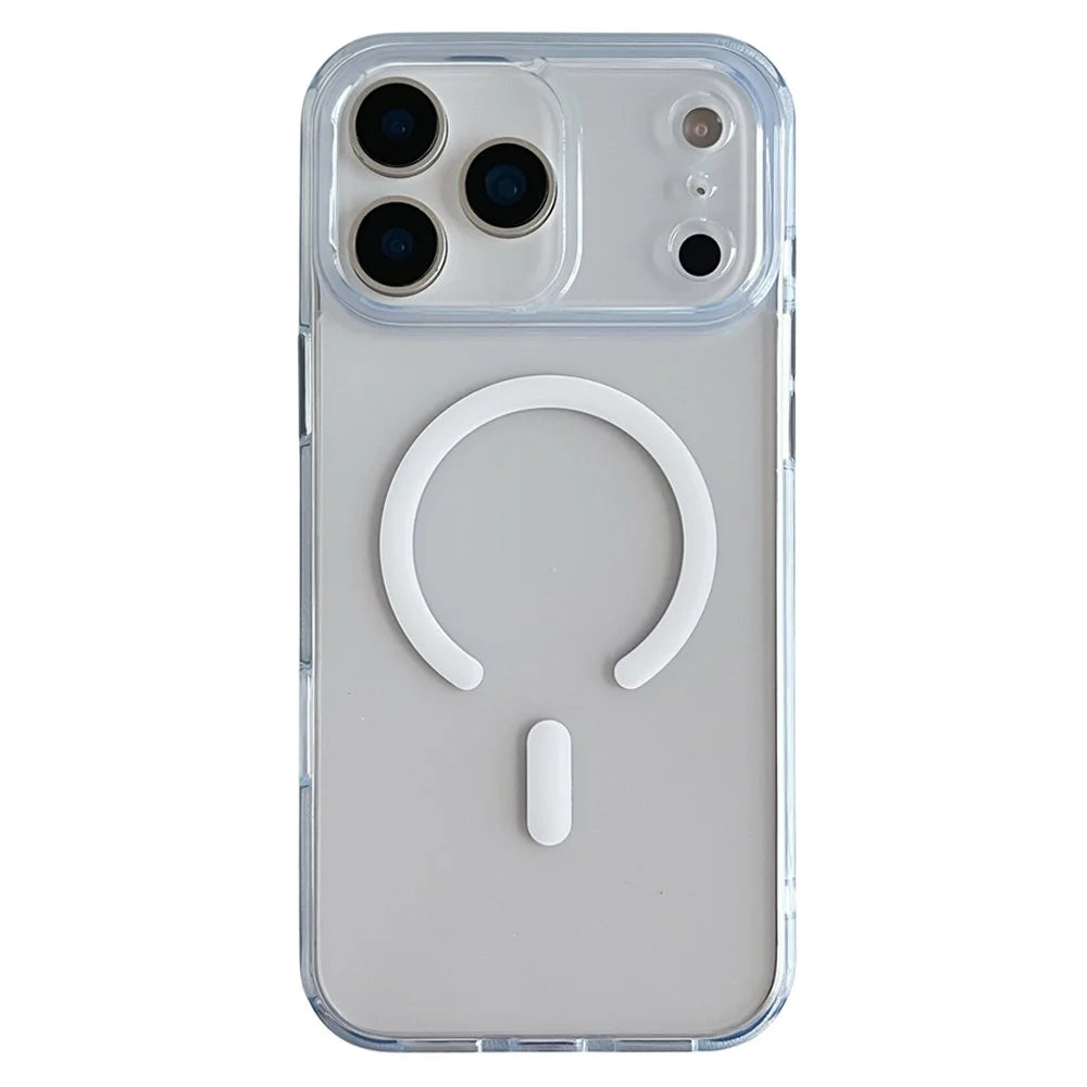 For iPhone 17 Pro Max Magnetic Case Matte Clear Phone Cover Compatible with MagSafe - 1