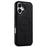 LC.IMEEKE L6 For iPhone 17 Case PU Leather Coated PC TPU Phone Cover Compatible with MagSafe - Black - 2