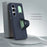 For Samsung Galaxy S25 FE Case Customizable Smart Key Control Wristband Kickstand PC + Silicone Phone Cover - Sapphire - 2