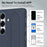 For Samsung Galaxy S25 FE Case Customizable Smart Key Control Wristband Kickstand PC + Silicone Phone Cover - Sapphire - 6