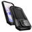 R-JUST For iPhone 17 Case PC + Silicone + Metal Back Cover with Tempered Glass Film - Black - 3