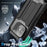 R-JUST For iPhone 17 Case PC + Silicone + Metal Back Cover with Tempered Glass Film - Black - 7